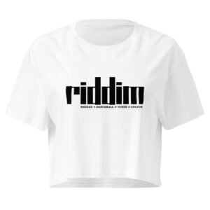 RIDDIM Women’s Crop Top – White