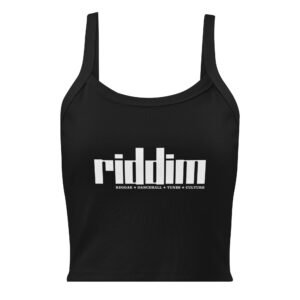 RIDDIM Women’s Micro-Rib Tank Top – Black