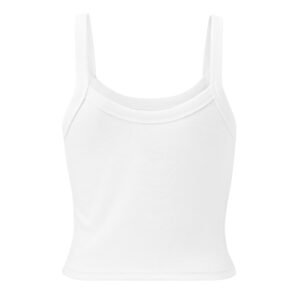 RIDDIM Women’s Micro-Rib Tank Top – White