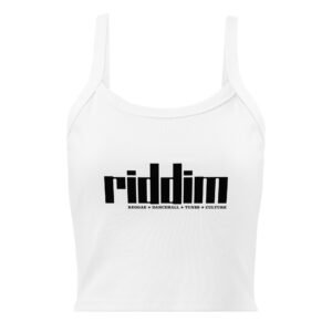 RIDDIM Women’s Micro-Rib Tank Top – White